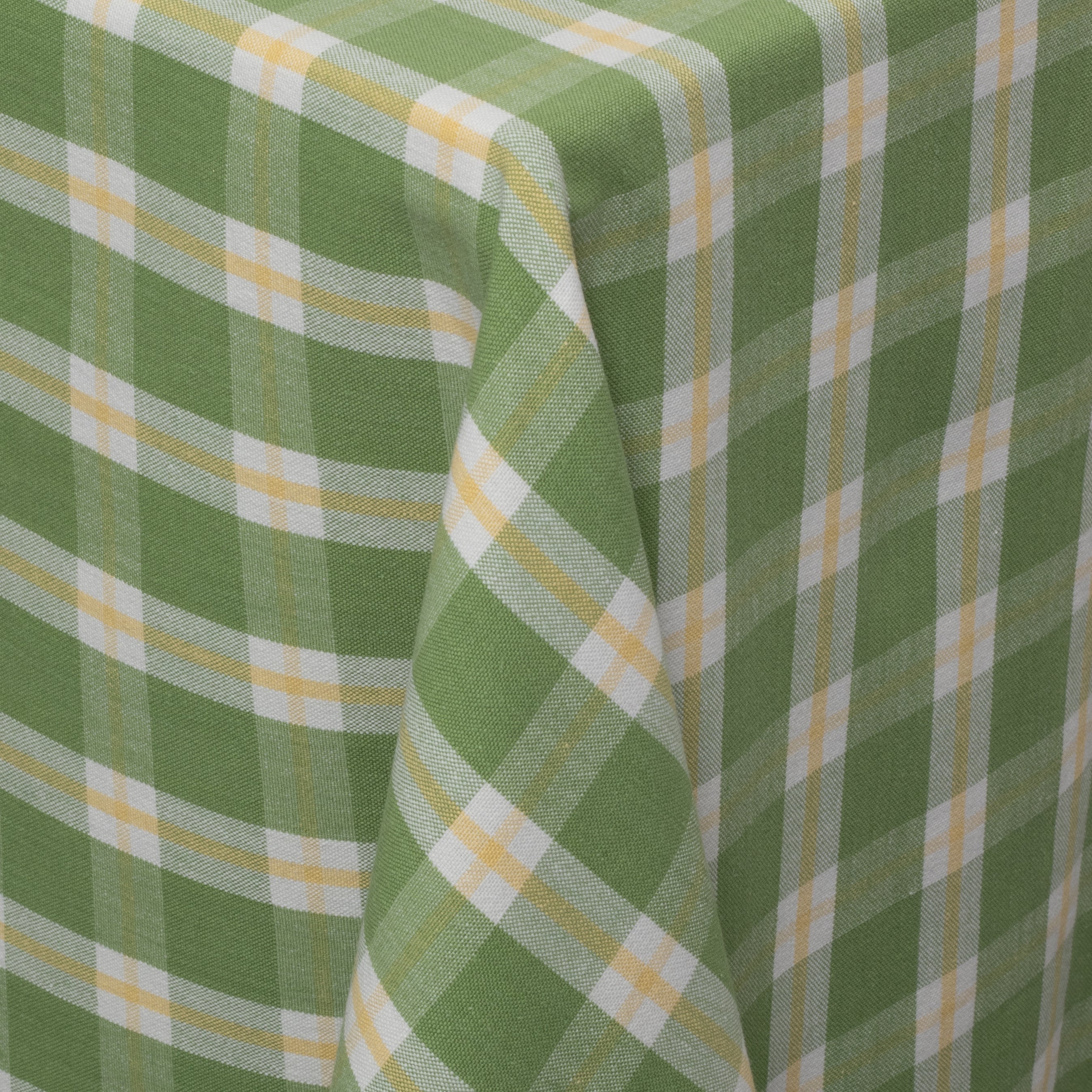 Green Yellow and White Check