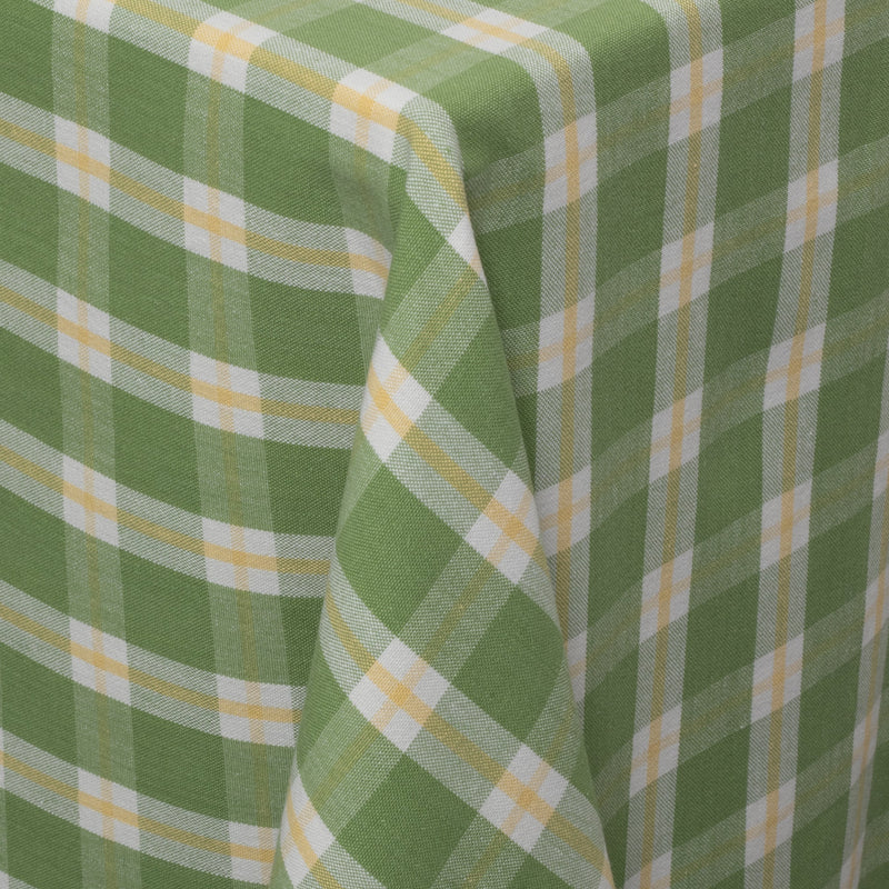 Green Yellow and White Check