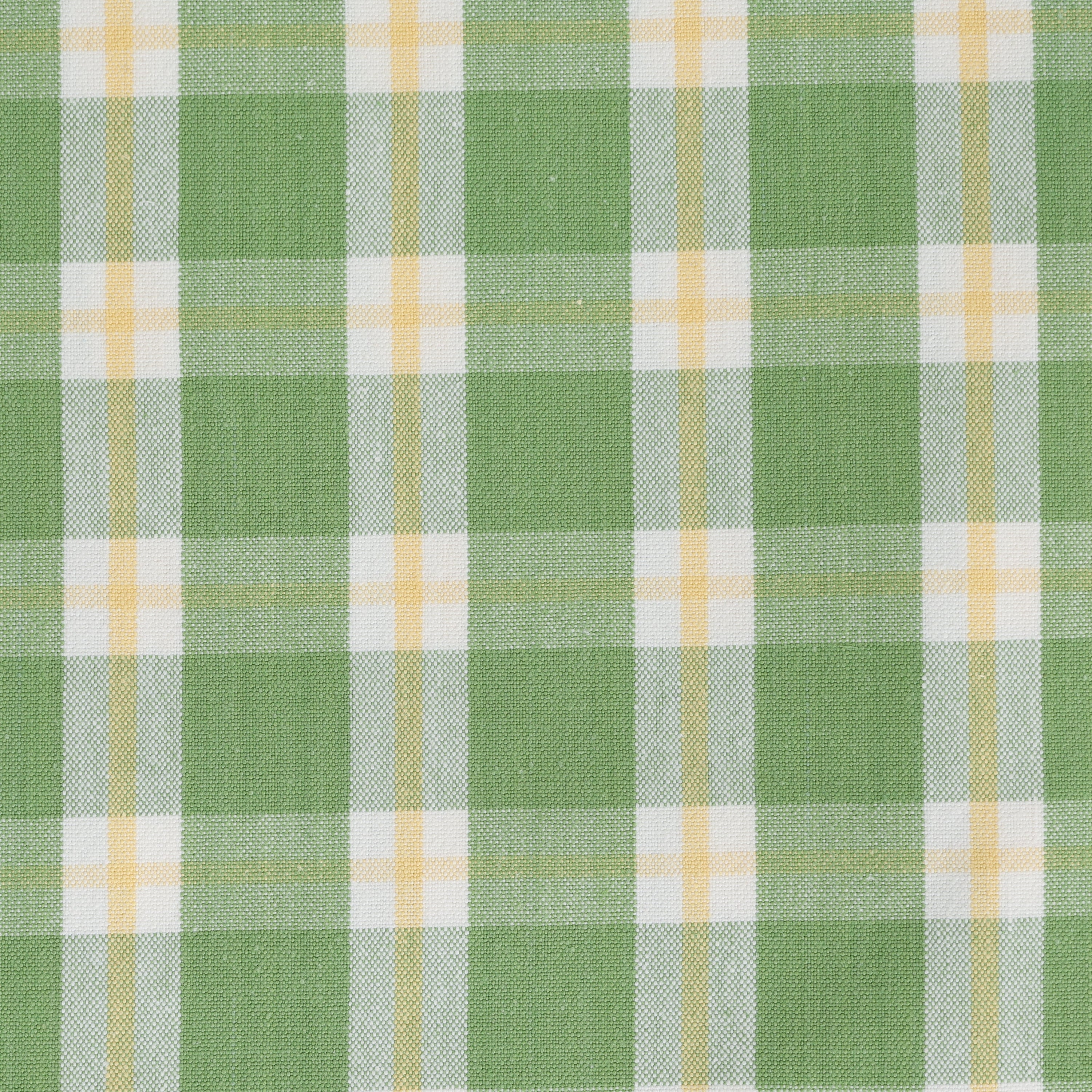 Green Yellow and White Check