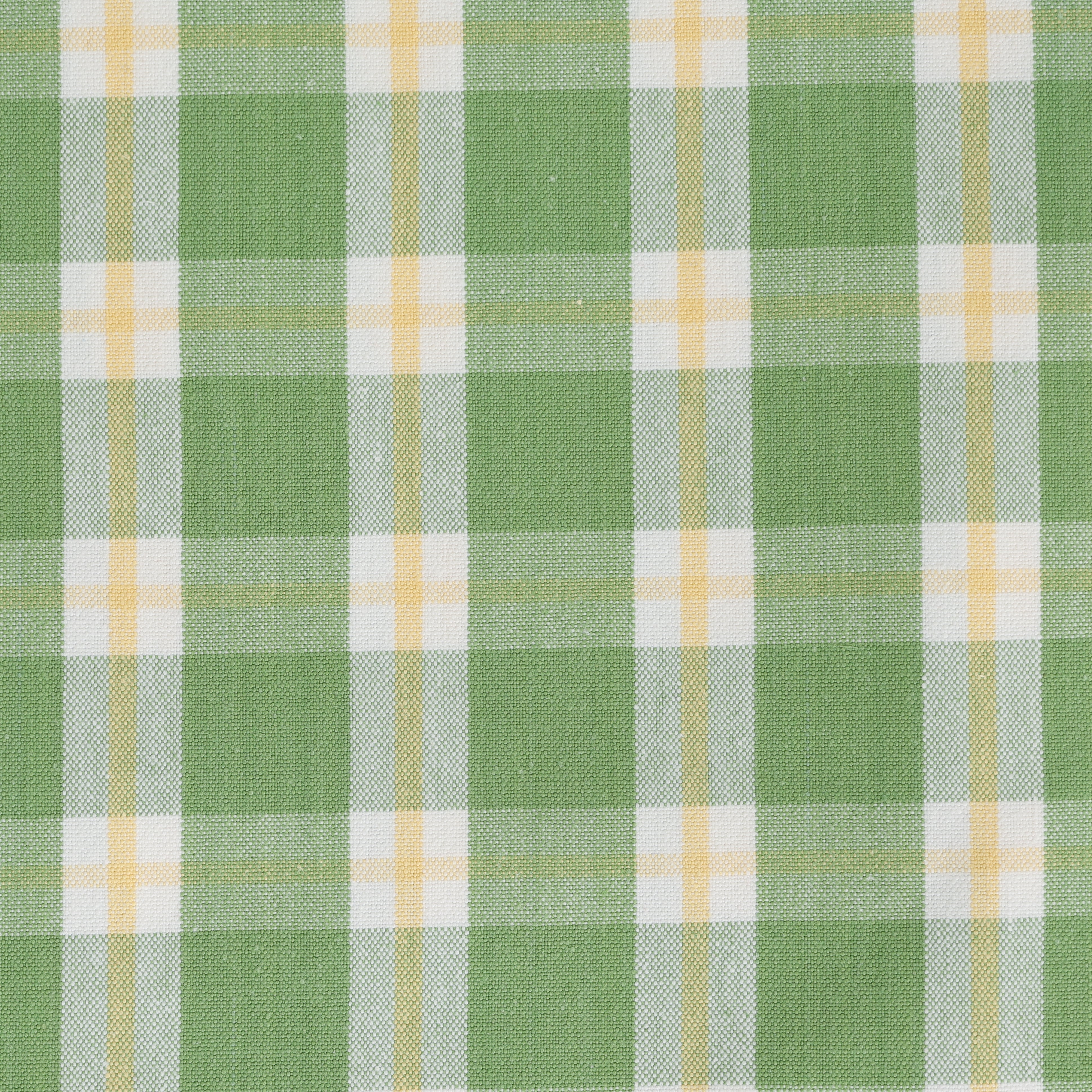 Green Yellow and White Check