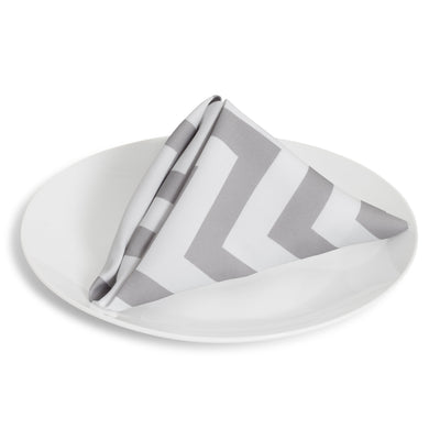 Gray Chevron Napkin