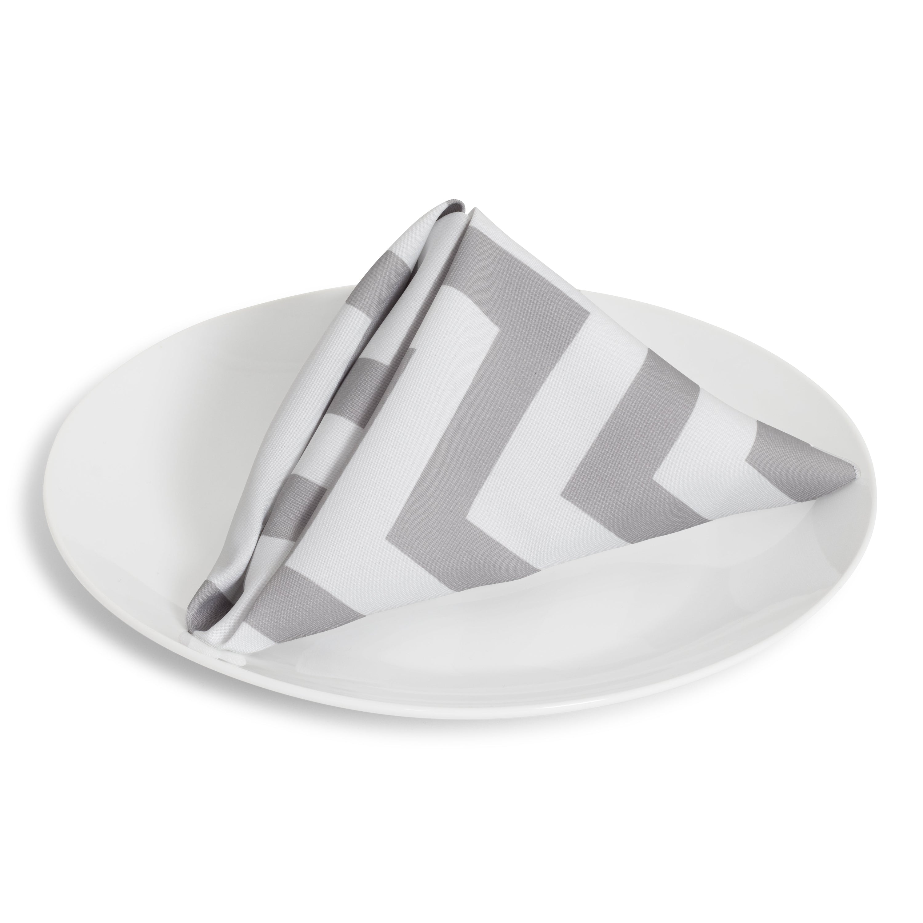 Gray Chevron Napkin