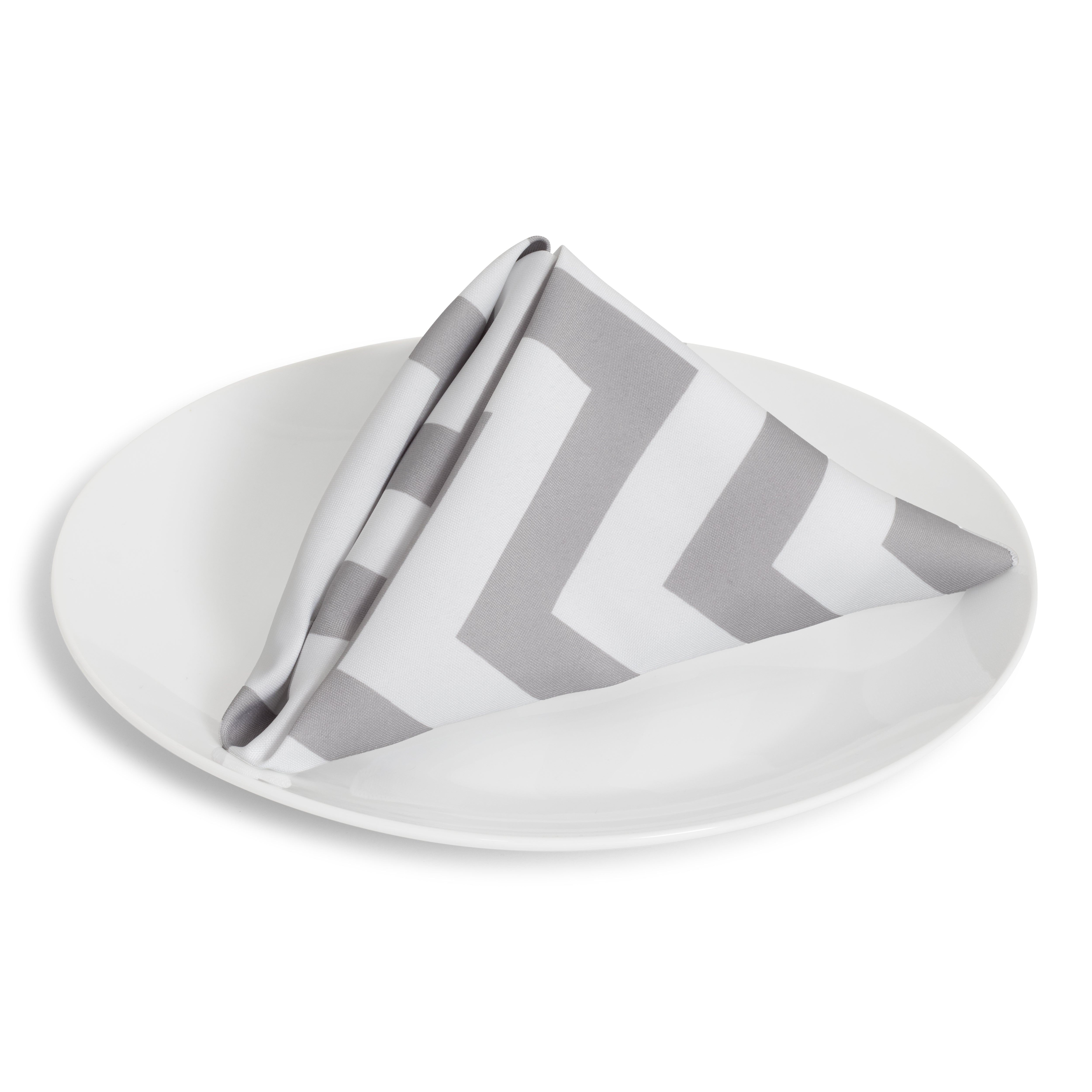 Gray Chevron Napkin