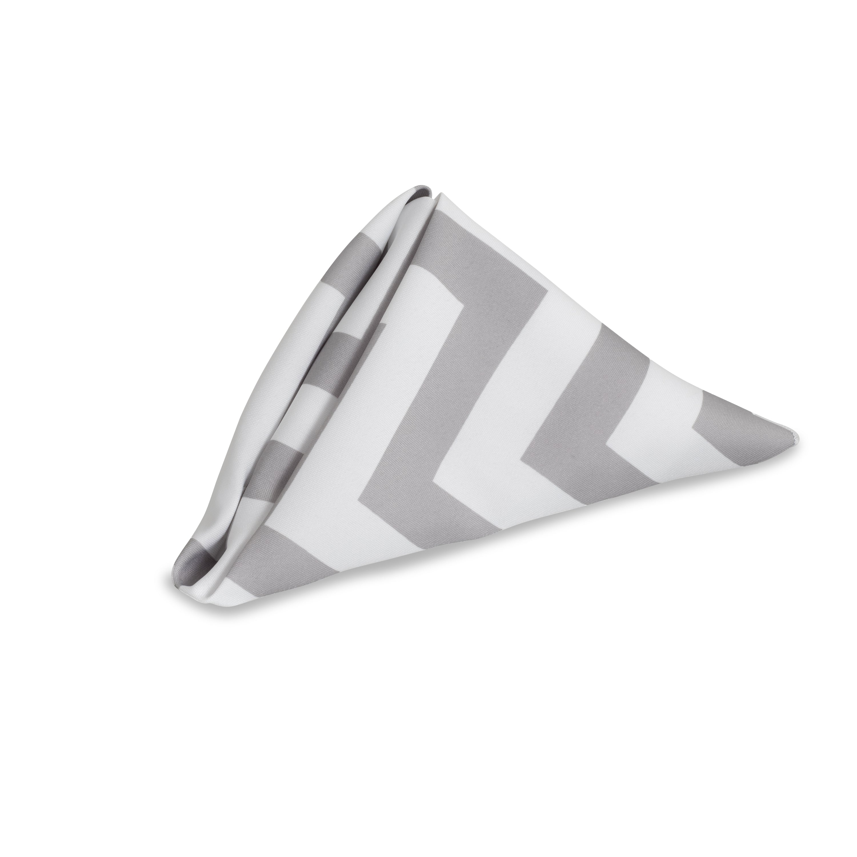 Gray Chevron Napkin