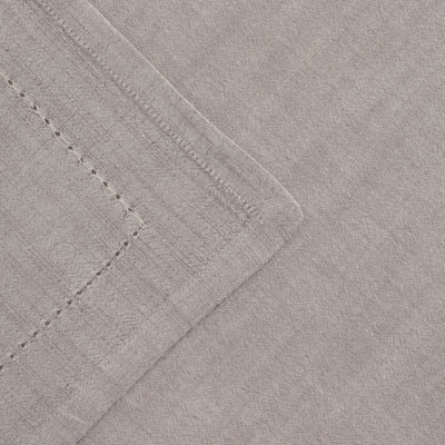 Hemstitched Gray Dinner Napkin