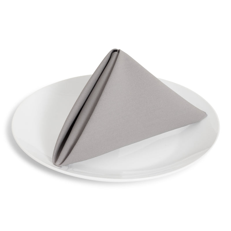 Solid Cotton Nouveau Gray Napkin