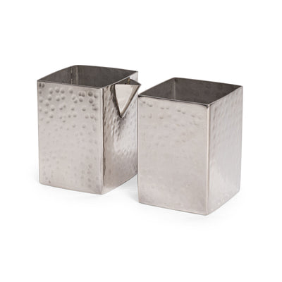 Hammered Creamer & Sugar Set