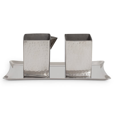 Hammered Creamer & Sugar Set