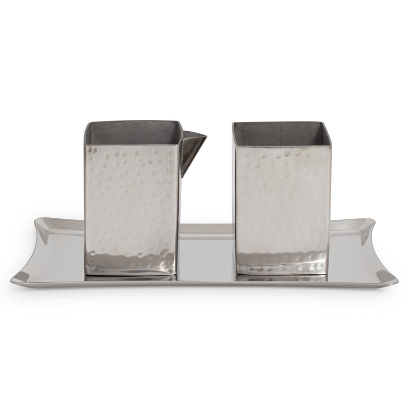 Hammered Creamer & Sugar Set
