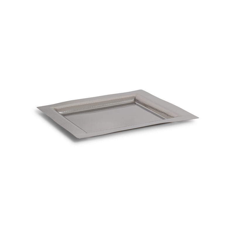 Hammered Edge Square Tray 14"