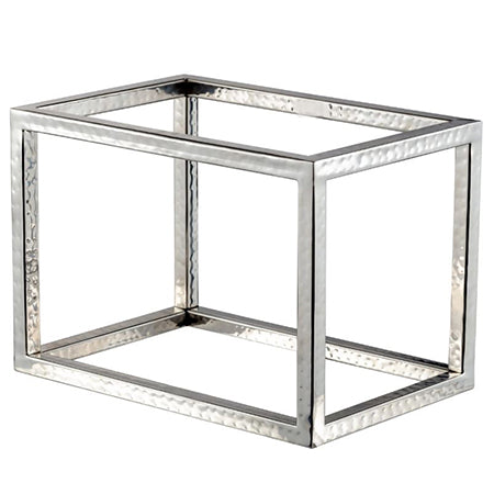Stainless Steel Hammered Frame Riser 11