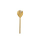 Hammered Gold Long Handled Fork 10.25"