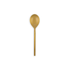 Hammered Gold Long Handled Spoon 10.25"