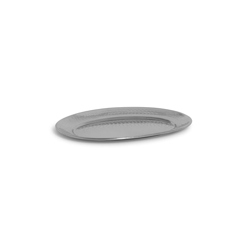 Hammered Oval Tray 15"L x 11"W