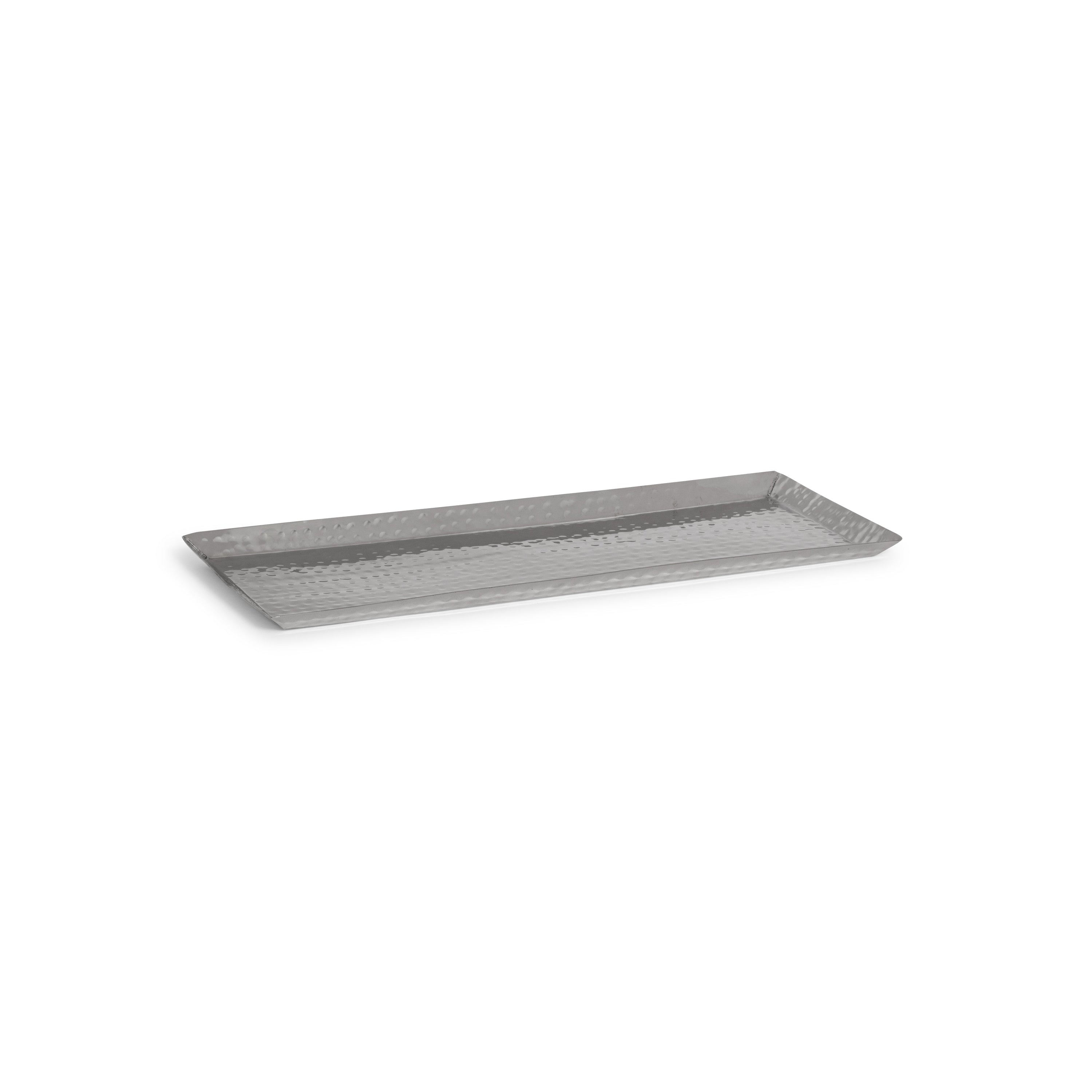 Hammered Rectangular Tray 16.75"L x 6.5"W