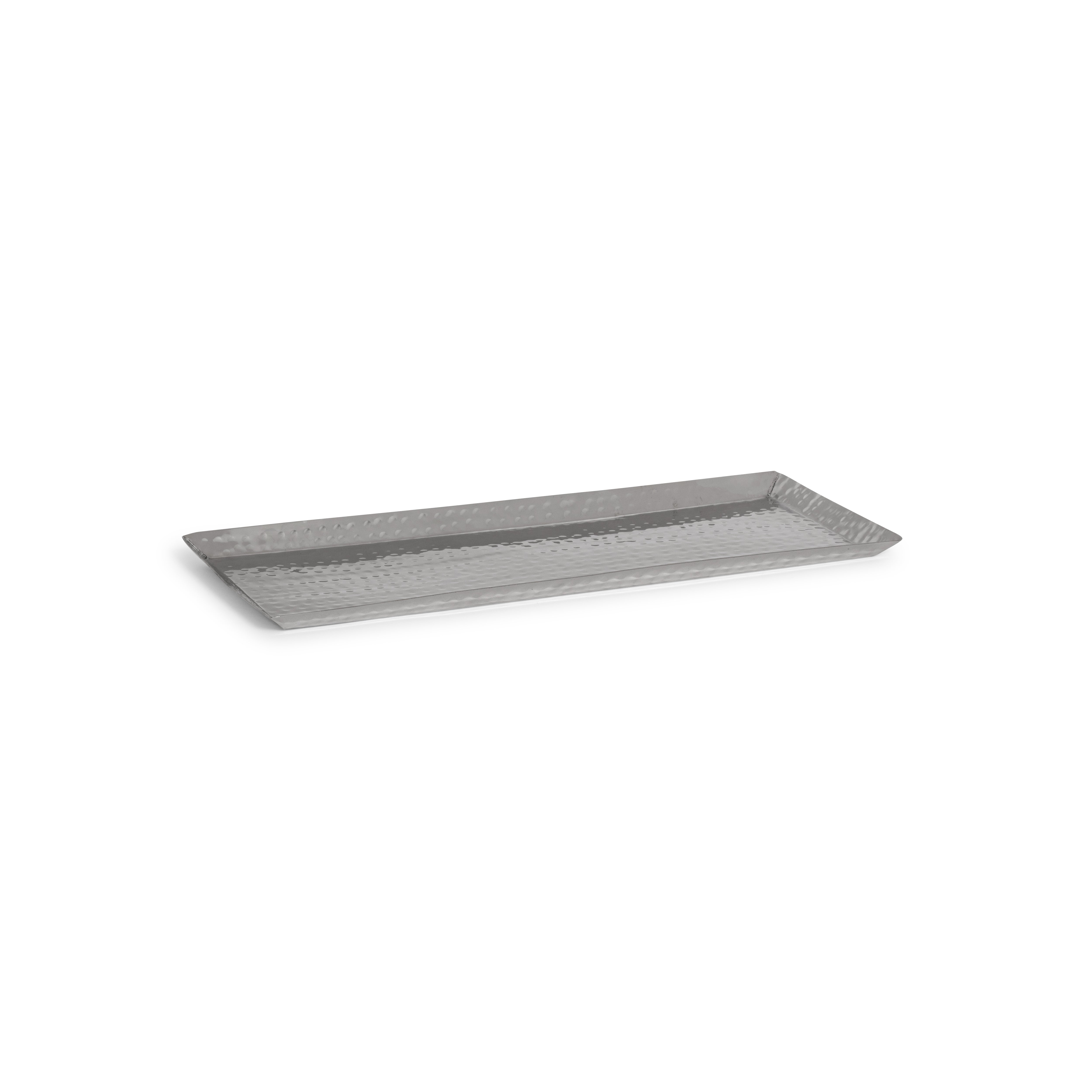 Hammered Rectangular Tray 16.75"L x 6.5"W