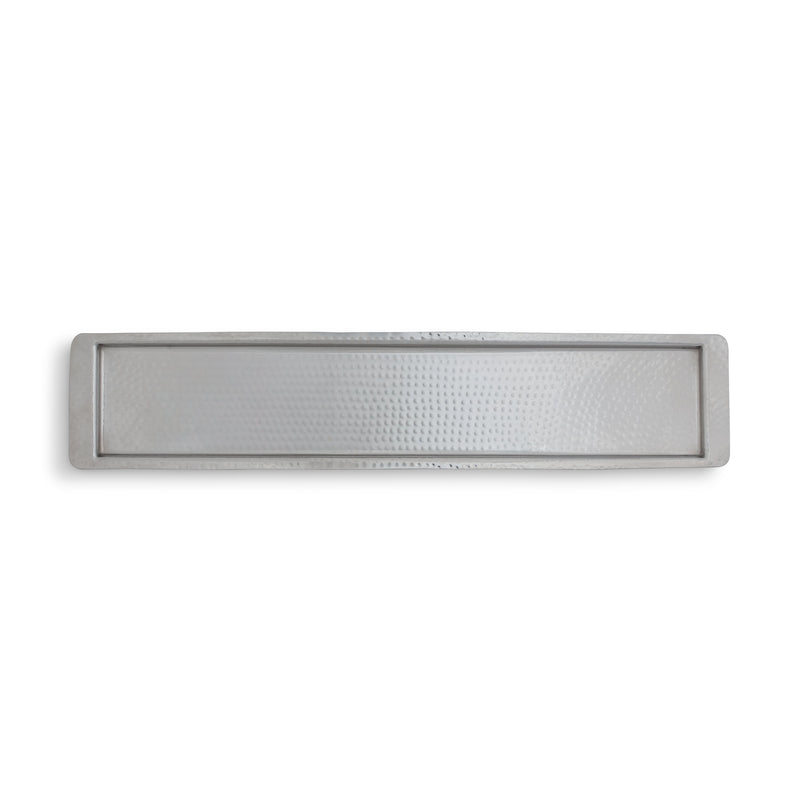 Hammered Rectangular Tray 25.5"L x 5.5"W