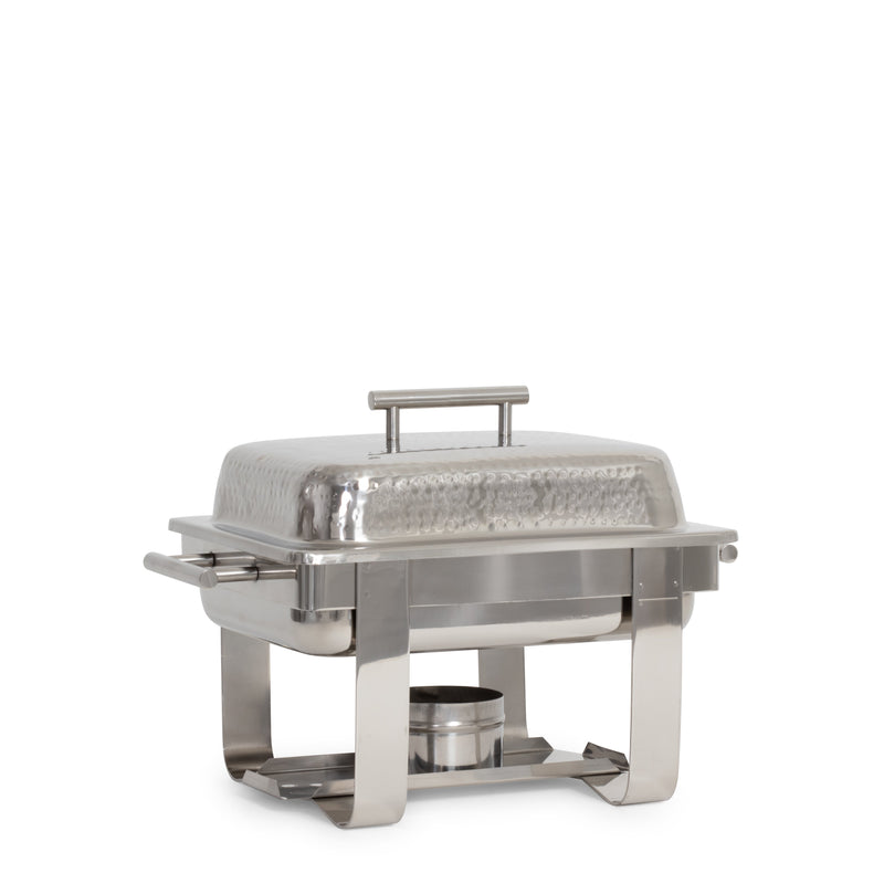 Hammered Square Chafer 4qt