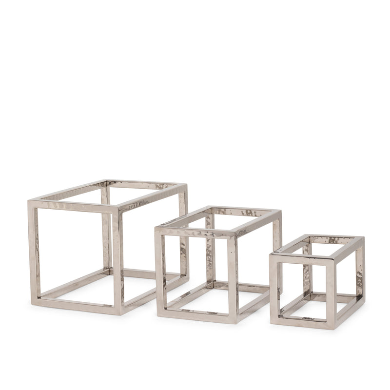 Hammered Stainless Steel Frame Riser