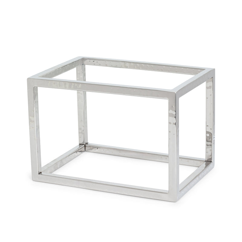 Hammered Stainless Steel Frame Riser