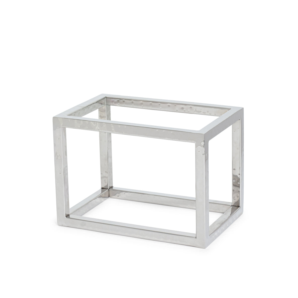 Steel Frame Floor Riser Hammered Stainless Steel Frame Riser – Smith Party Rentals