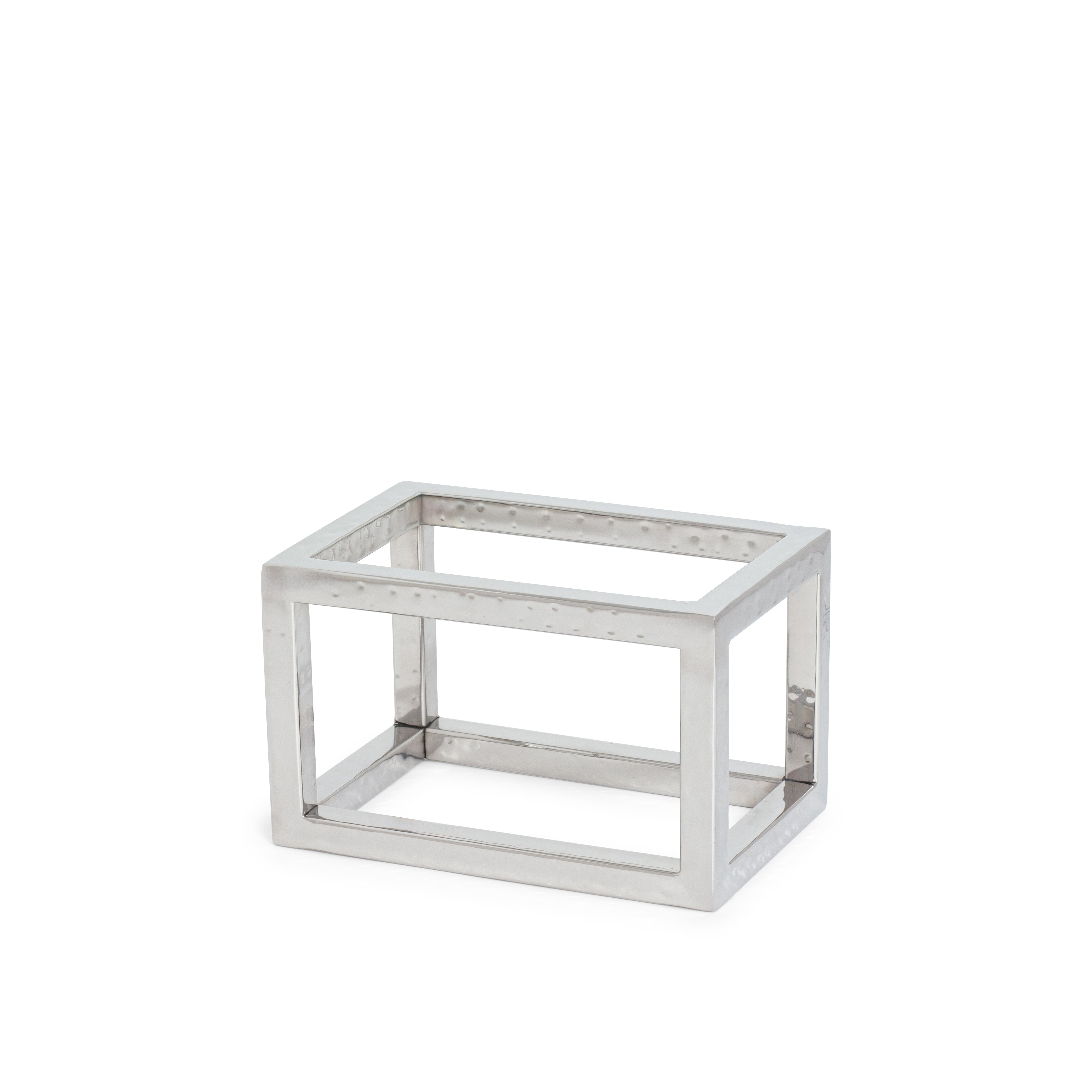 Hammered Stainless Steel Frame Riser