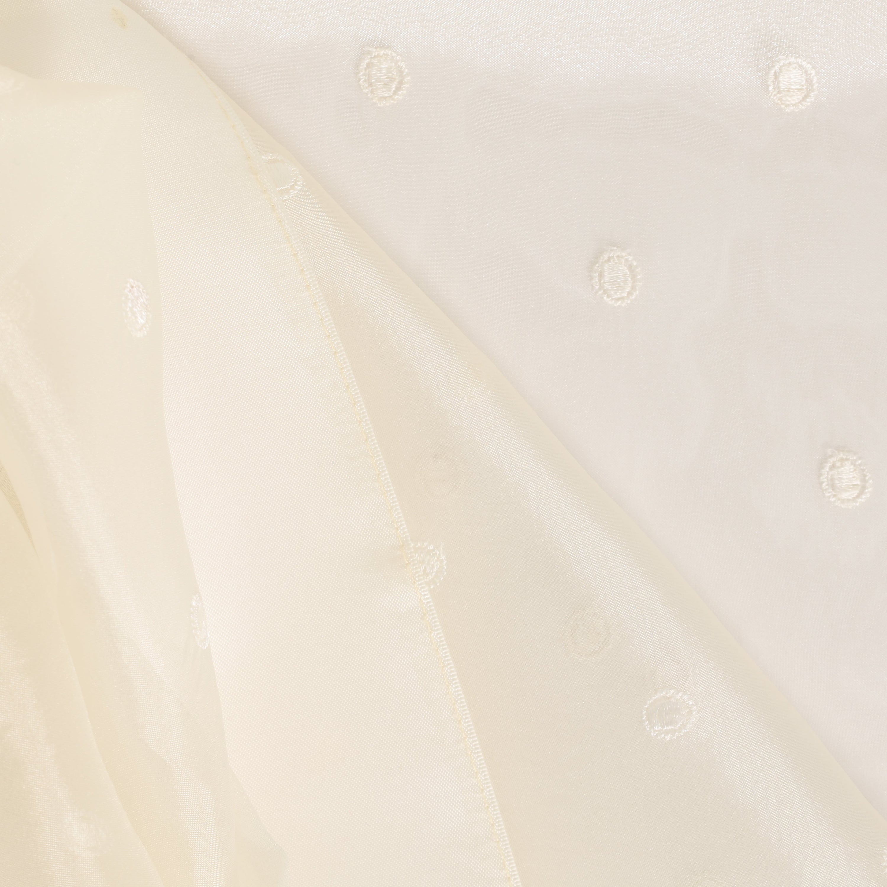 Ivory Dot Sheer Topper