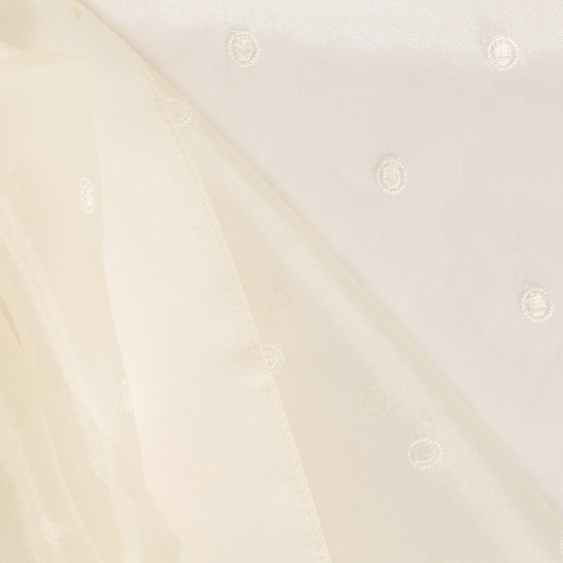 Ivory Dot Sheer Topper