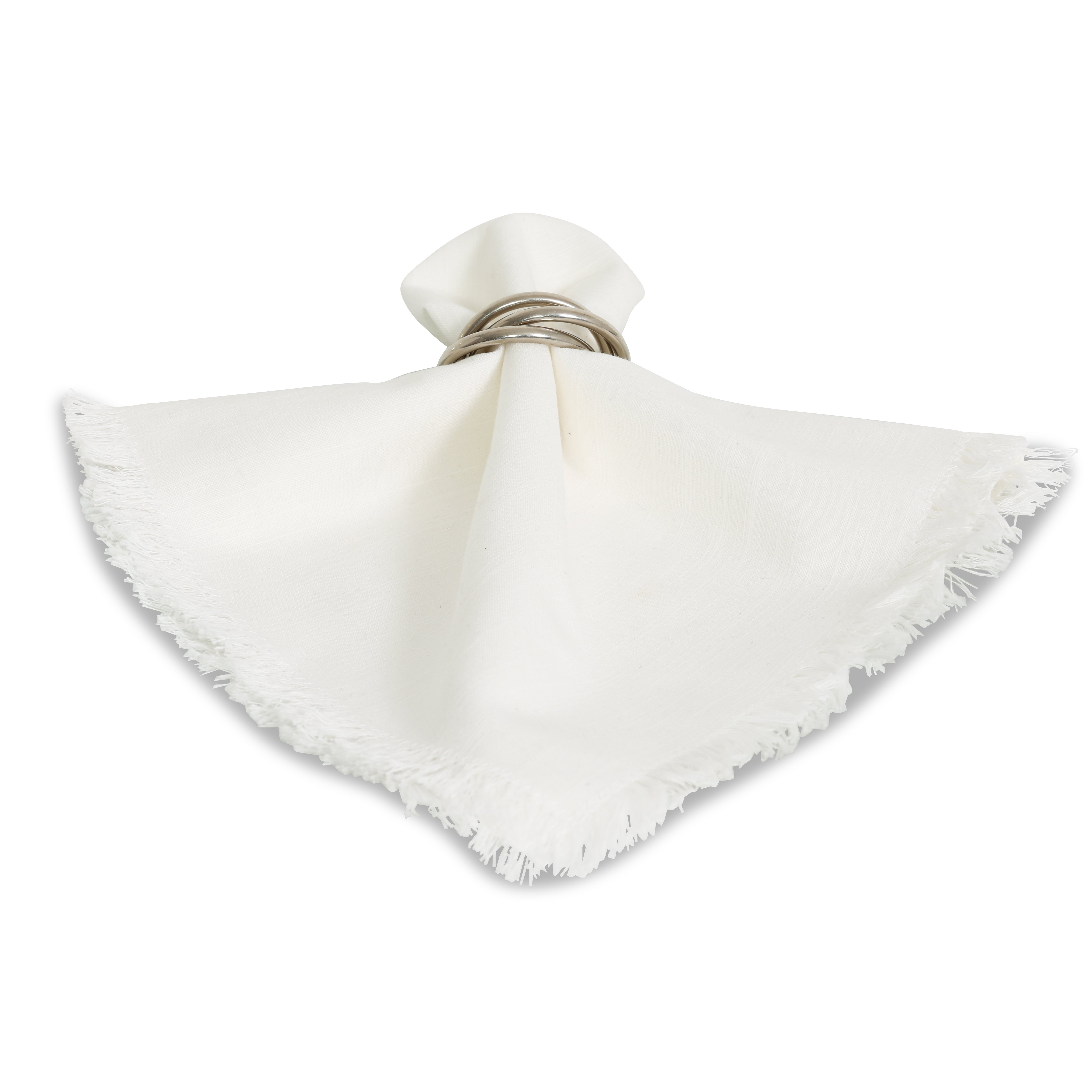 Ivory Fringe Napkin