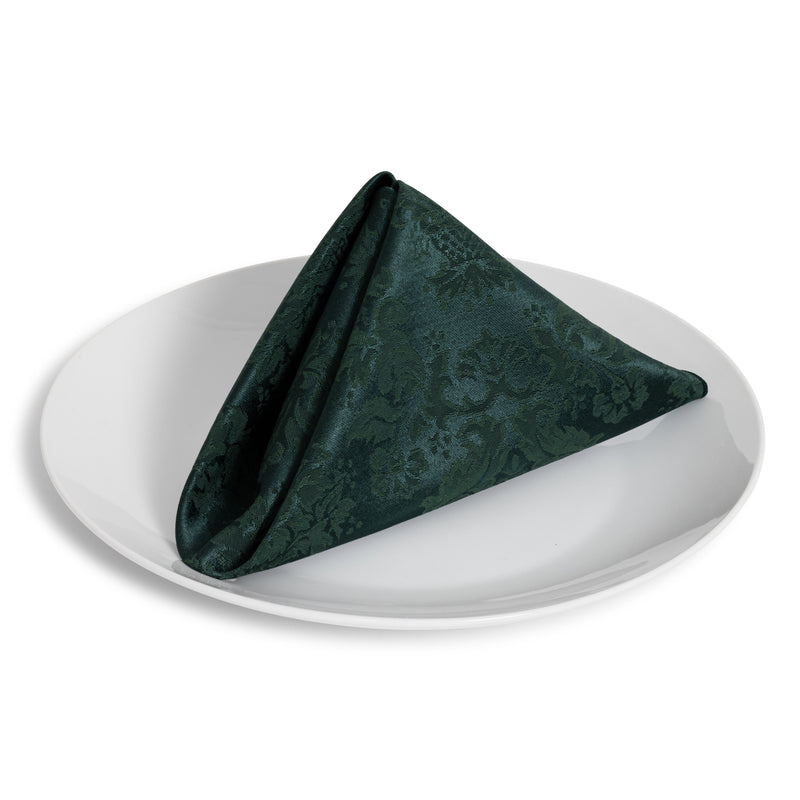 Kensington Hunter Green Damask Napkin