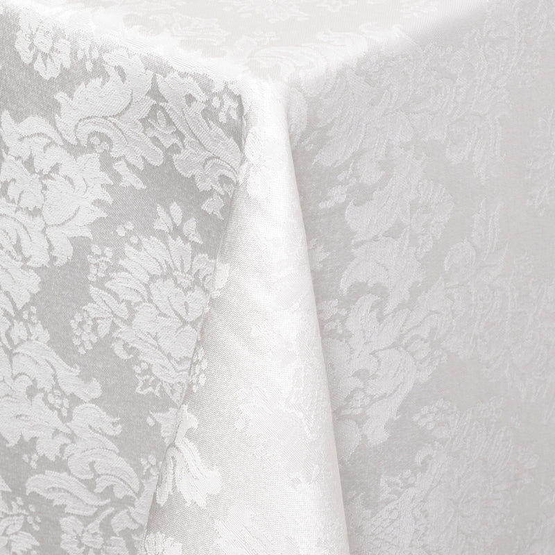 Kensington White Damask