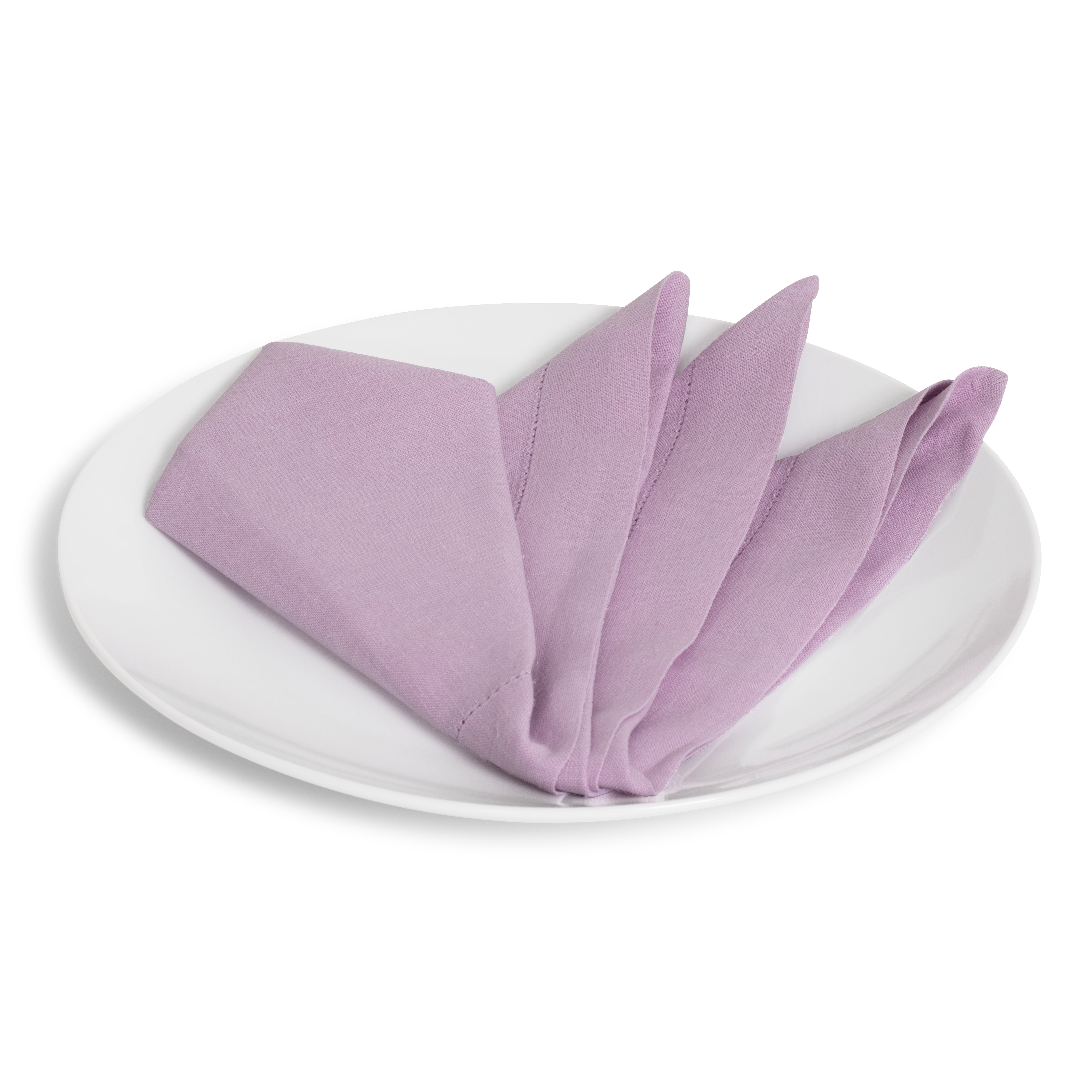 Hemstitched Lavender Dinner Napkin