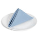 Solid Cotton Nouveau Light Blue Napkin