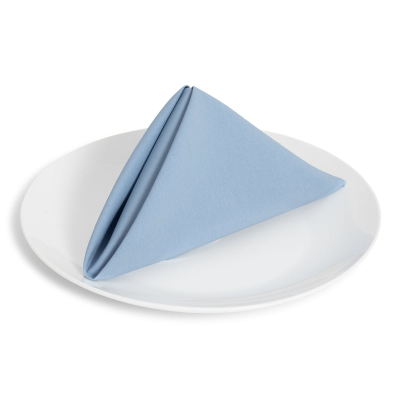 Solid Cotton Nouveau Light Blue Napkin