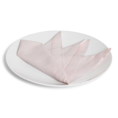 Hemstitched Light Pink Dinner Napkin