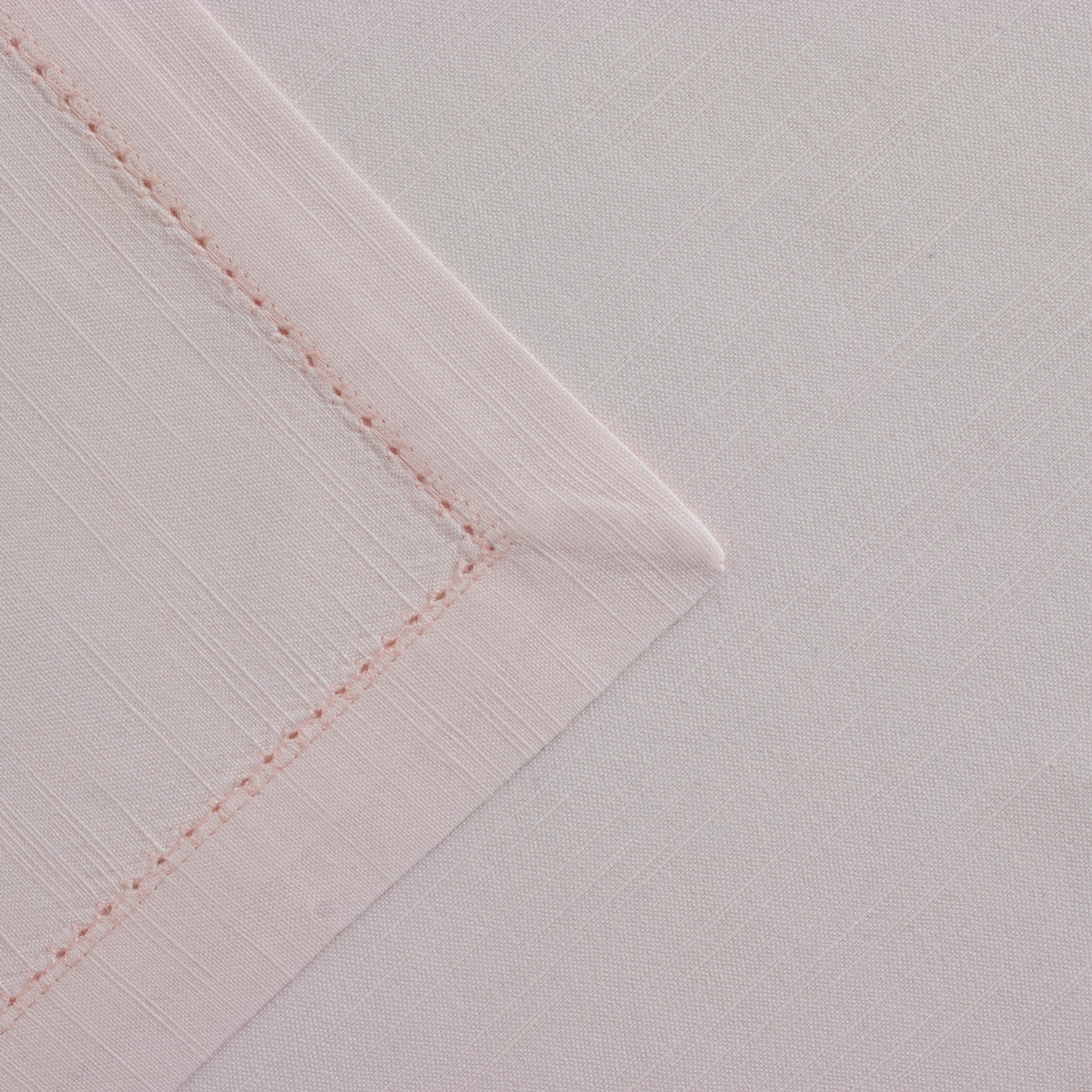 Hemstitched Light Pink Dinner Napkin