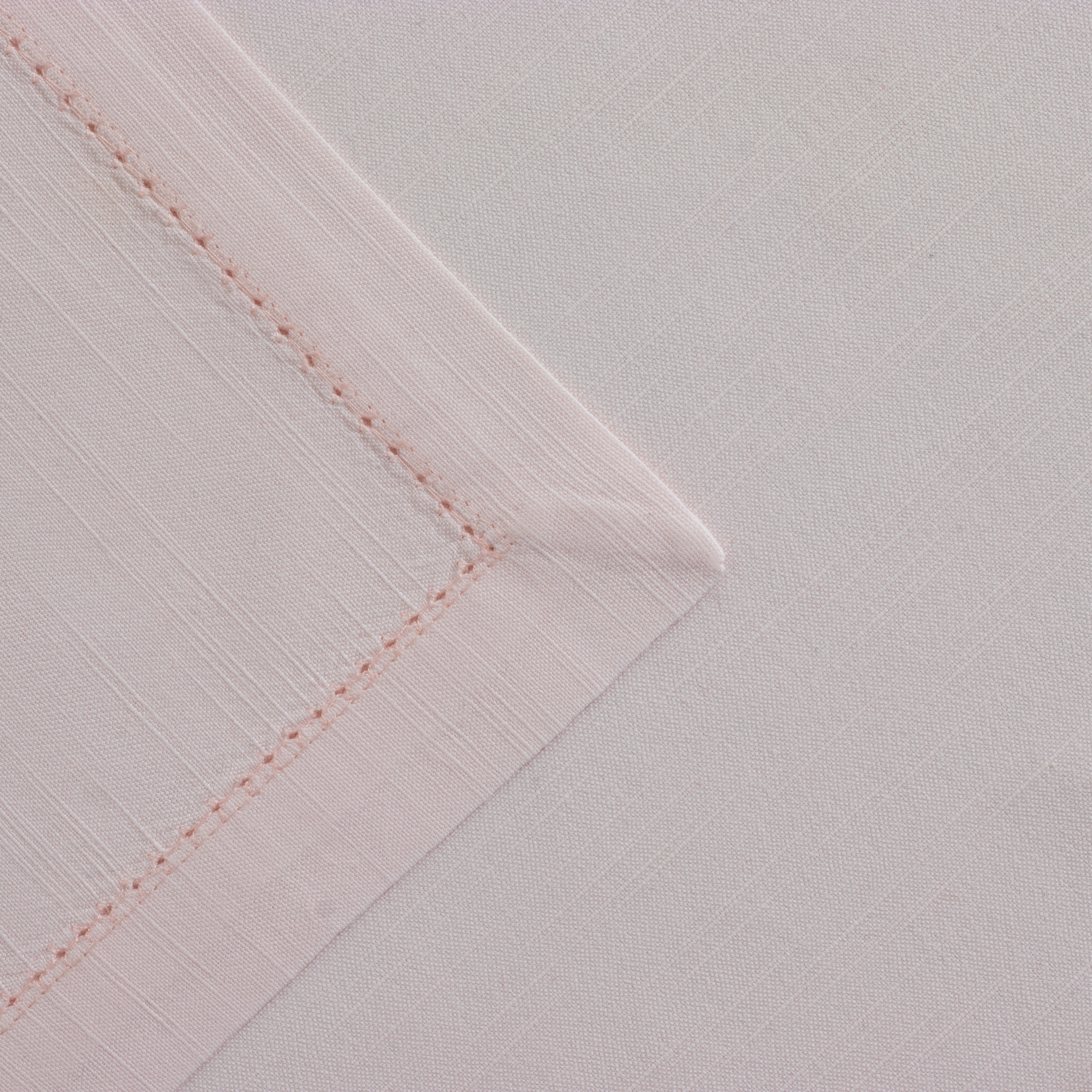 Hemstitched Light Pink Dinner Napkin