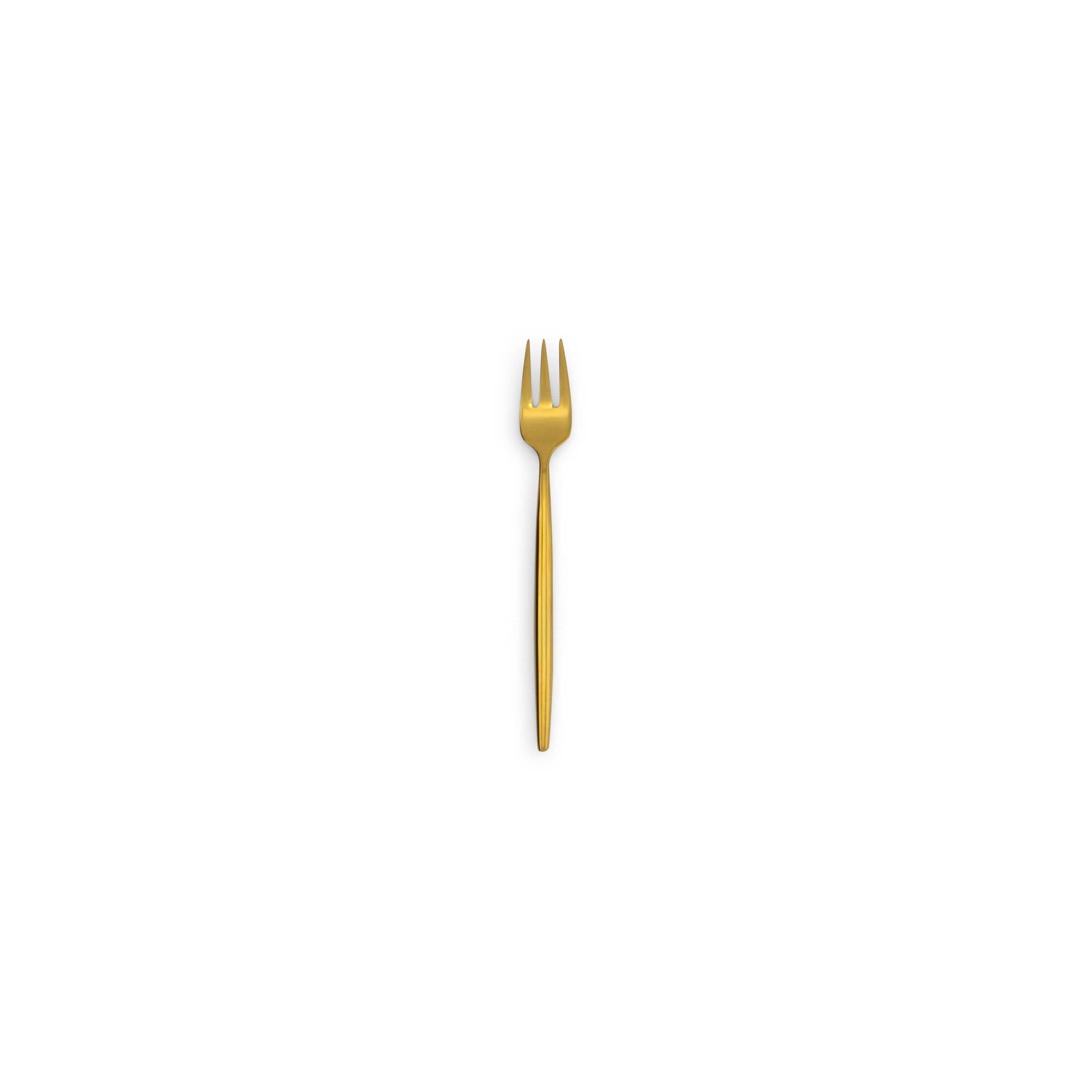 Luna Mirror Gold Cocktail Fork
