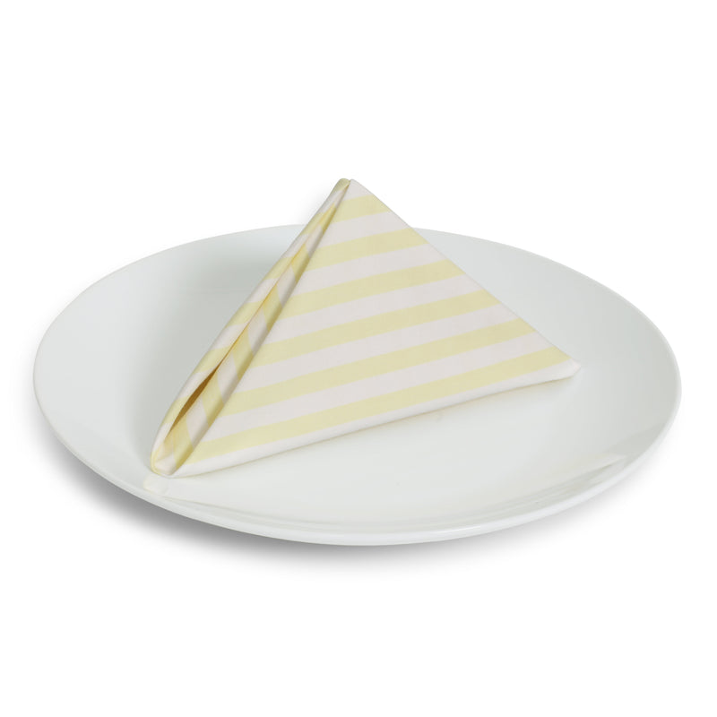 Maize and White Stripe Napkin