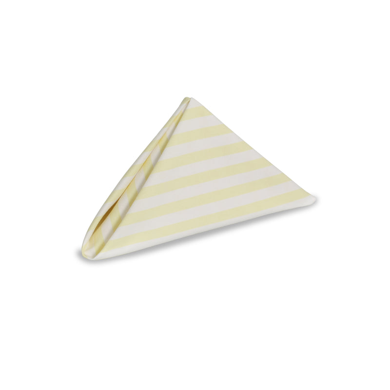 Maize and White Stripe Napkin