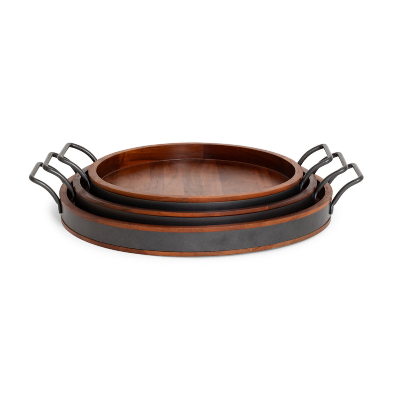 Mango Wood Tray Round
