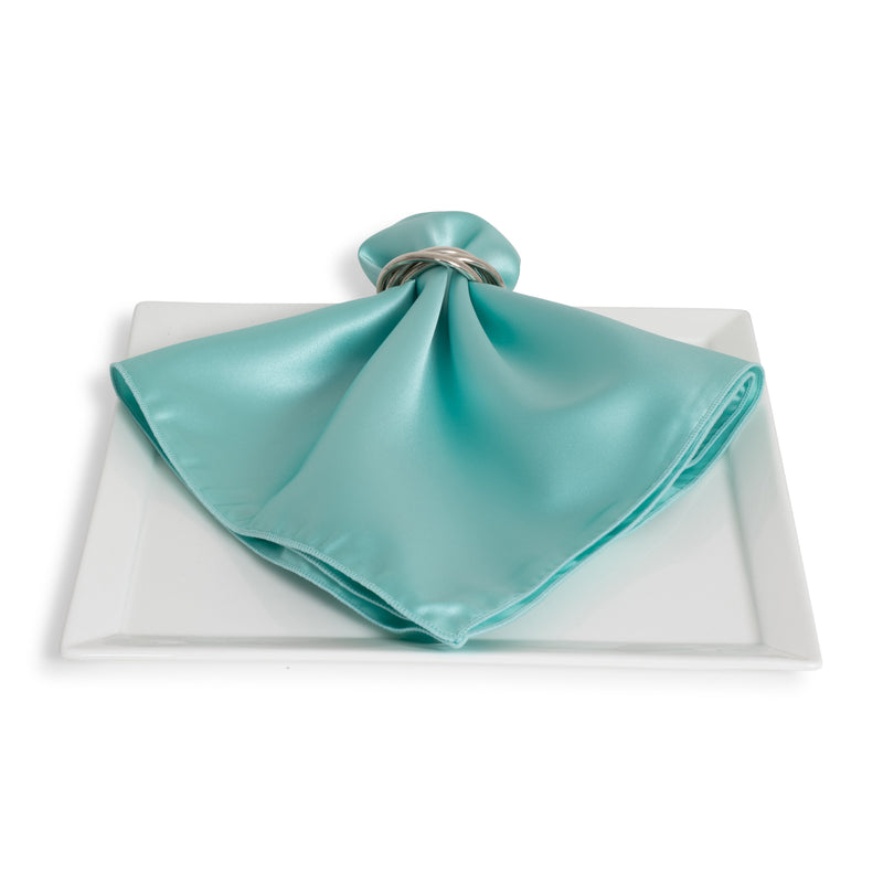 Matte Satin Aqua Napkin