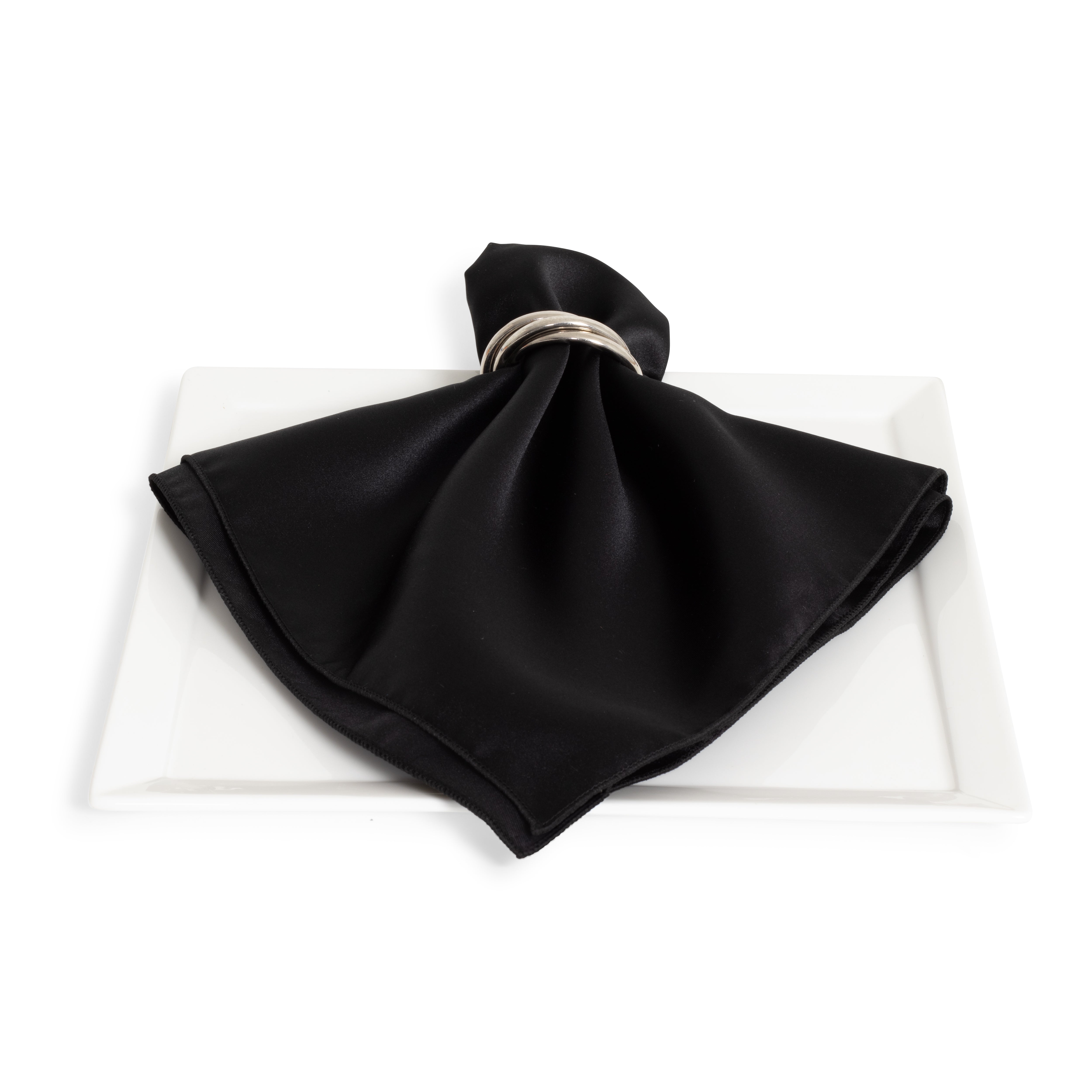 Matte Satin Black Napkin