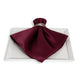 Matte Satin Burgundy Napkin