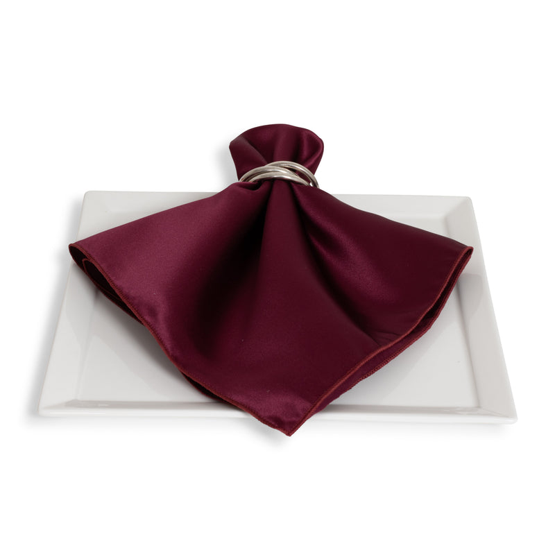 Matte Satin Burgundy Napkin