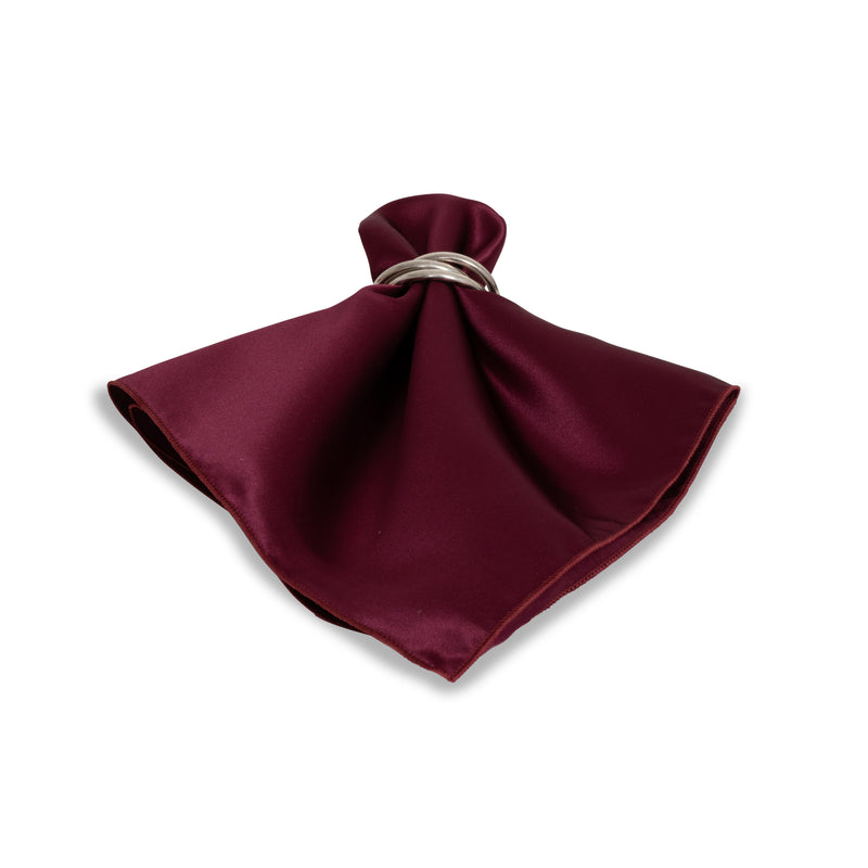 Matte Satin Burgundy Napkin