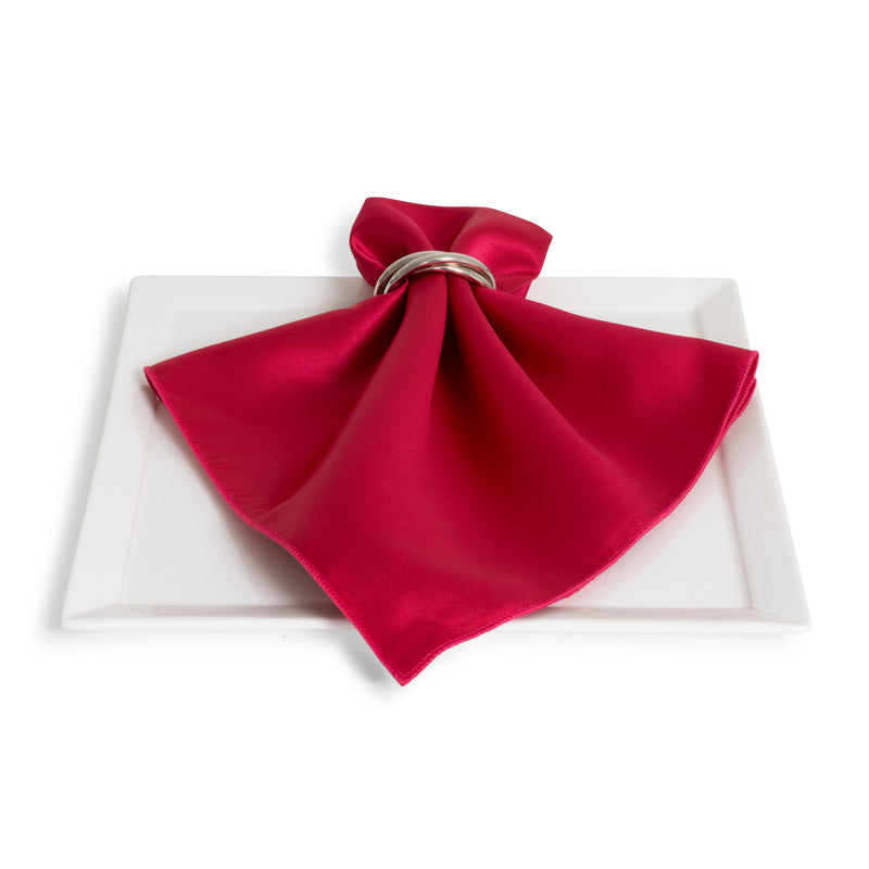 Matte Satin Cerise Napkin