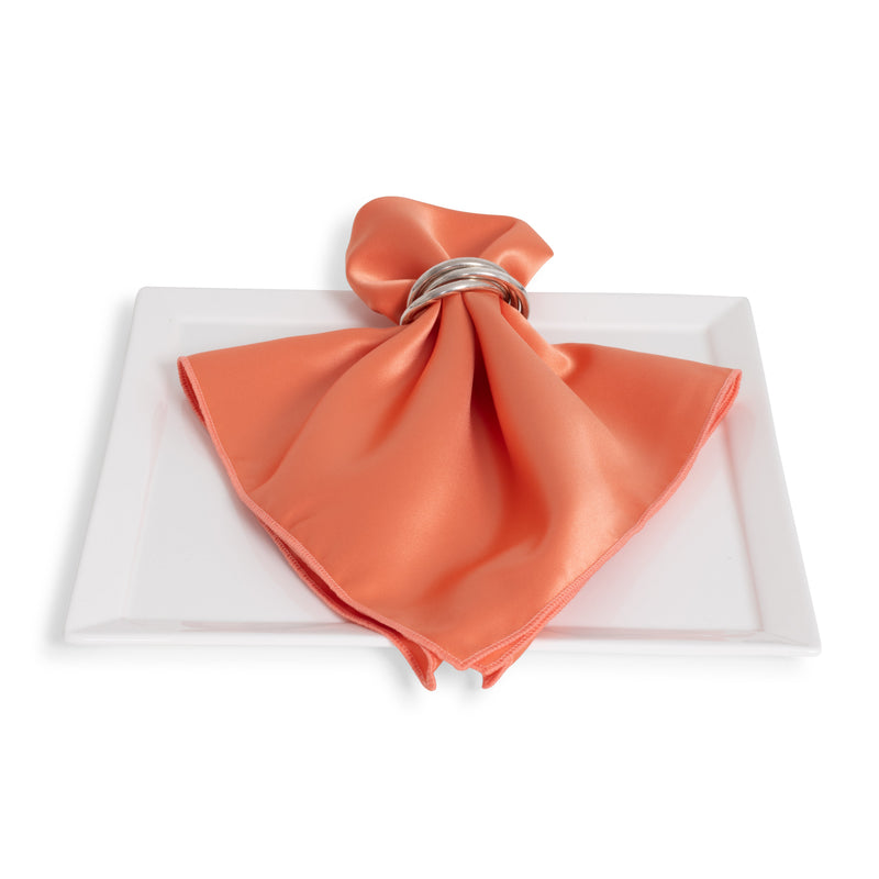 Matte Satin Coral Napkin