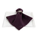 Matte Satin Eggplant Napkin