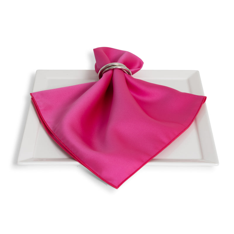 Matte Satin Hot Pink Napkin